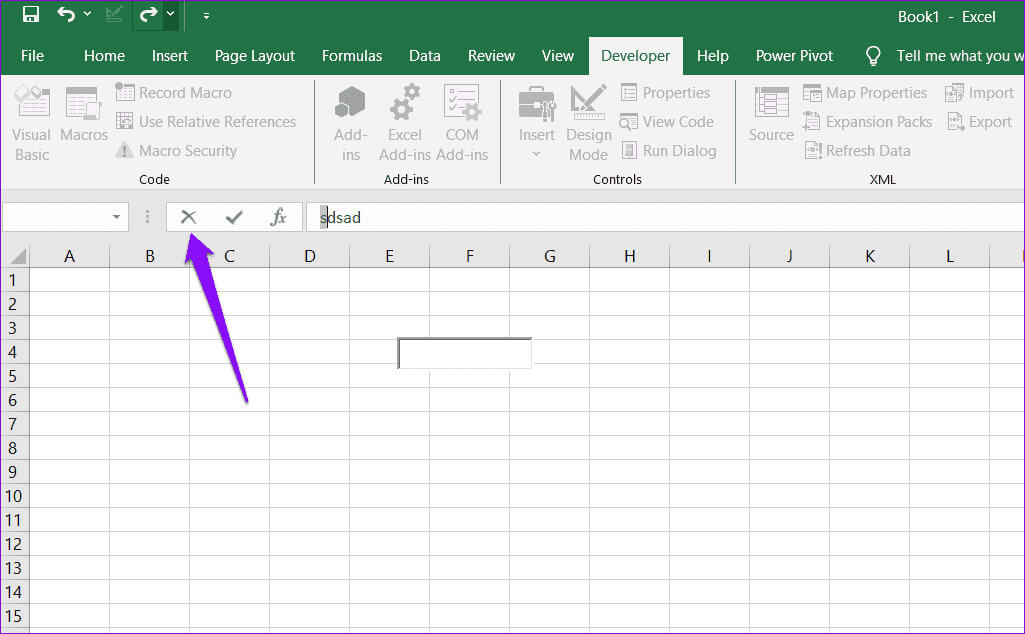 Cancel-Button-in-Excel أفضل 6 إصلاحات لخطأ "المرجع غير صالح" في Microsoft Excel على Windows