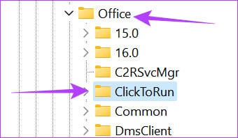 Choose-Office-and-then-choose-click-to-run-folder 9 طرق لإصلاح رمز خطأ Microsoft Office 147-0