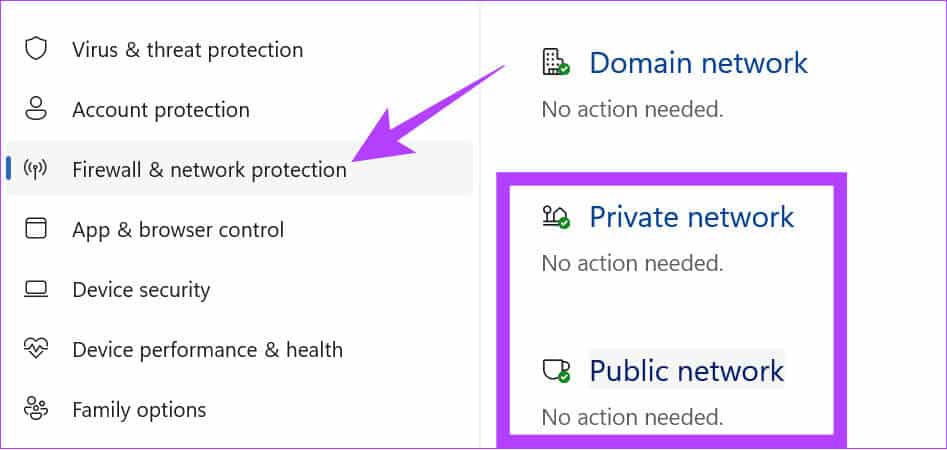 Choose-firewall-and-then-choose-public-and-private-network-1 9 طرق لإصلاح رمز خطأ Microsoft Office 147-0