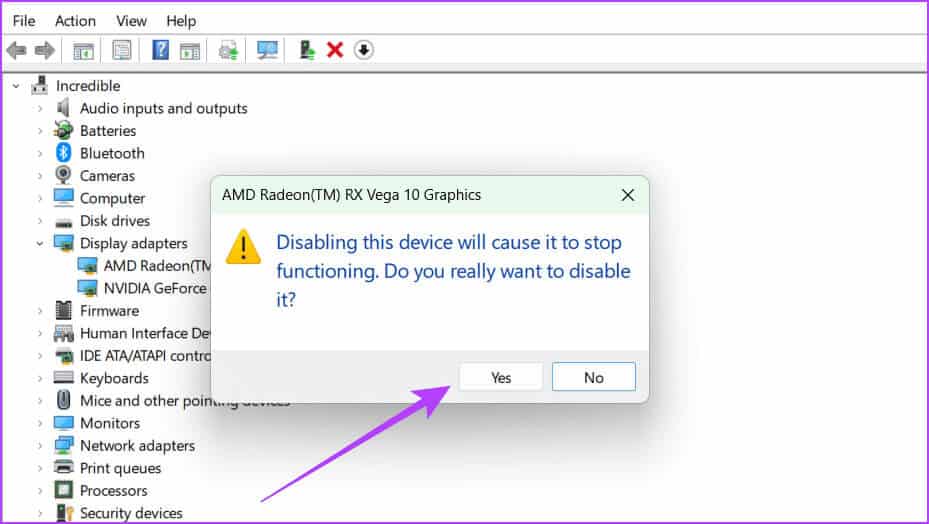 Click-Yes-to-confirm-2 11 إصلاحًا لعدم عمل برنامج AMD Adrenalin أو فتحه