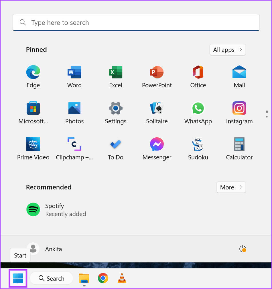 Click-on-Start-7 9 طرق لإصلاح إظهار الكاميرا لشاشة سوداء على Windows 11