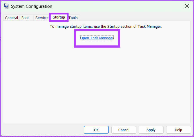Click-the-Startup-tab-and-select-Open-Task-Manager 11 إصلاحًا لعدم عمل برنامج AMD Adrenalin أو فتحه