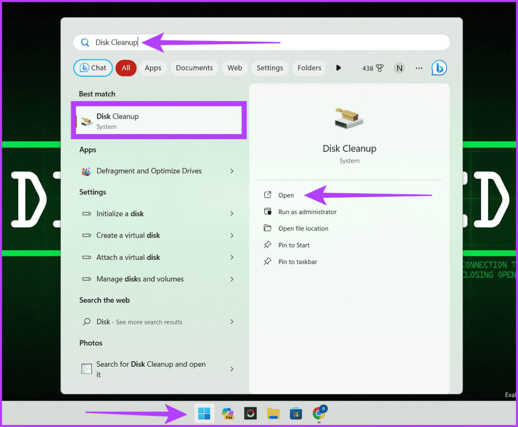 Click-the-Windows-icon-search-for-Disk-Cleanup-and-launch-it-1024x843-1 كيفية إزالة الملفات غير المرغوب فيها من Windows