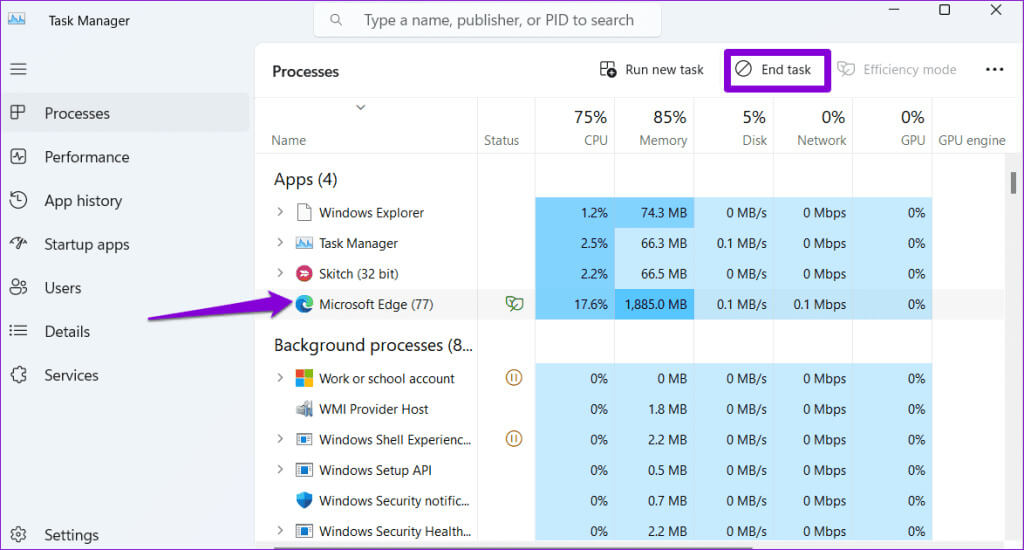 Close-a-Program-With-High-Memory-Usage-on-Windows-1024x550-1 أفضل 6 إصلاحات لخطأ نفاد موارد Excel على Windows