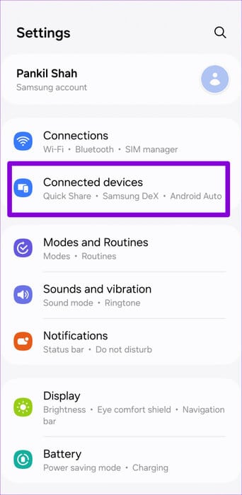 Connected-Devices-on-Android-Phone-500x1024-1 أفضل 8 إصلاحات لبدء تشغيل Spotify من تلقاء نفسه على Android وiPhone