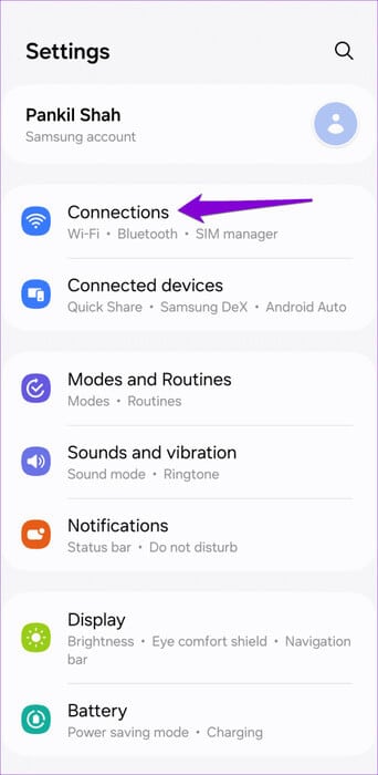 Connections-on-Android-Phone-500x1024-1 أفضل 8 إصلاحات لبدء تشغيل Spotify من تلقاء نفسه على Android وiPhone