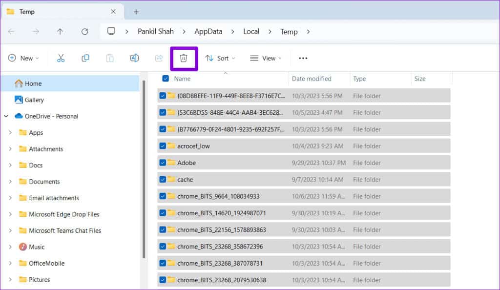 Delete-Temp-Files-on-Windows-1024x594-1 أفضل 5 إصلاحات لعدم عمل تنظيف القرص على Windows