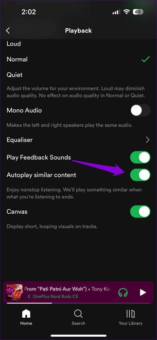 Disable-Spotify-Autoplay-473x1024-1 أفضل 8 إصلاحات لبدء تشغيل Spotify من تلقاء نفسه على Android وiPhone