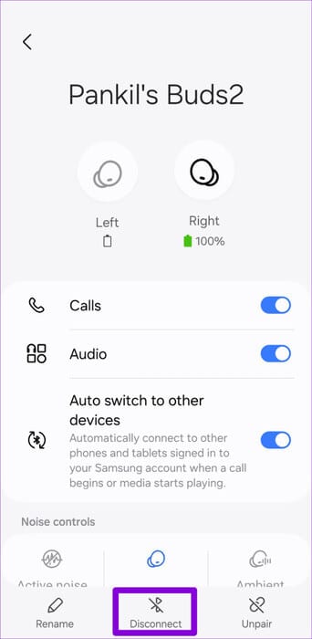 Disconnect-a-Bluetooth-Device-on-Android-500x1024-1 أفضل 8 إصلاحات لبدء تشغيل Spotify من تلقاء نفسه على Android وiPhone