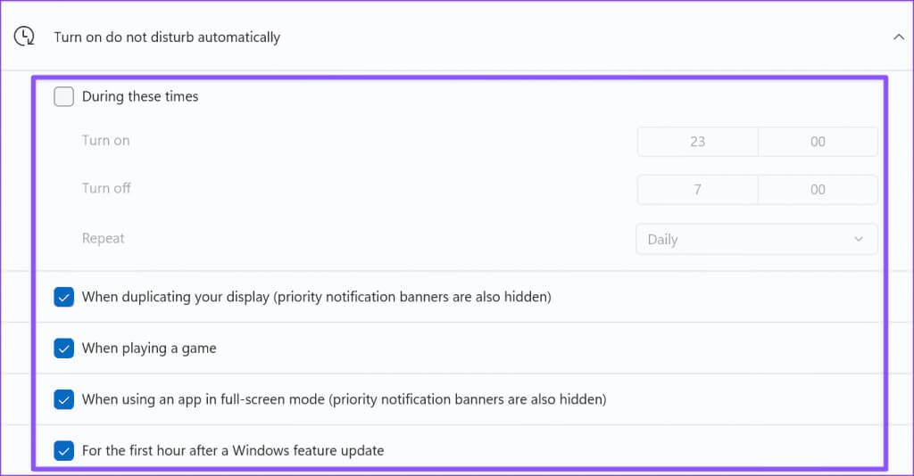 Do-Not-Disturb-Turning-on-Itself-on-Windows-11-2-1024x534-1 أفضل 5 طرق لإصلاح مشكلة تفعيل عدم الإزعاج على Windows 11