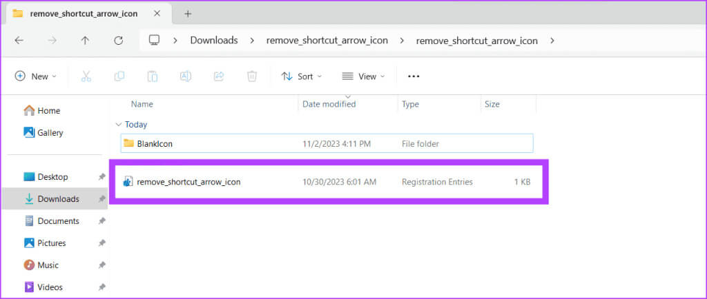 Double-click-the-remove_shortcut_arrow_icon-file-1024x434-1 كيفية إزالة أسهم الاختصارات في Windows 10/11