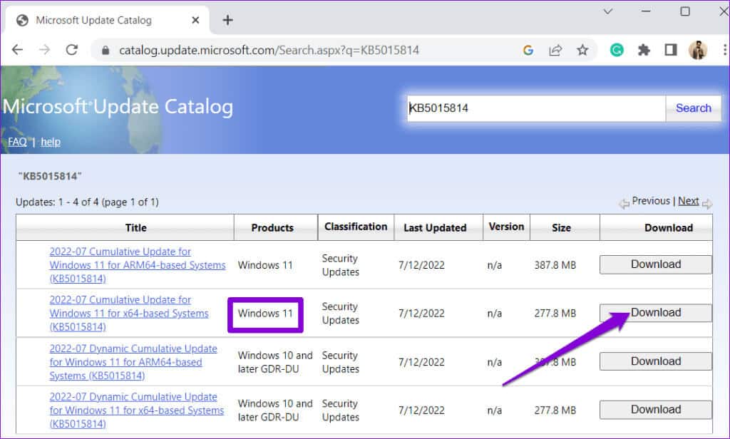 Download-Windows-Update-MSU-File-2-1024x616-1 أفضل 9 إصلاحات لخطأ "شيء ما لم يسير كما هو مخطط له" في Windows 11