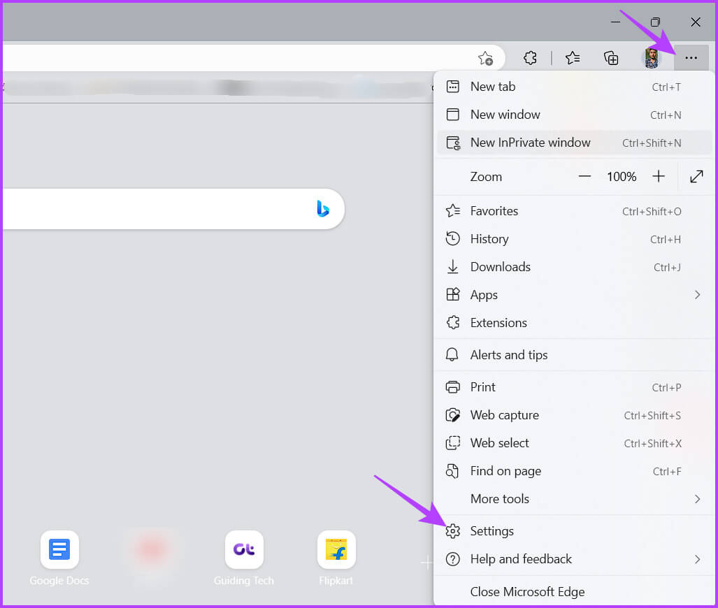 Edge-Settings كيفية تشغيل صورة داخل صورة على Microsoft Edge