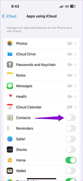 Enable-iCloud-Sync-for-Contacts-on-iPhone-473x1024-1 أفضل 5 إصلاحات لعدم حفظ جهات الاتصال على iPhone