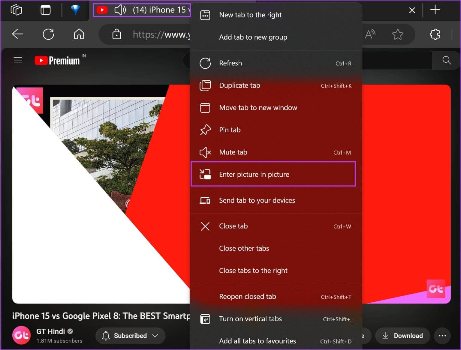 Enter-Picture-in-Picture-1536x1167-1 كيفية تشغيل صورة داخل صورة على Microsoft Edge