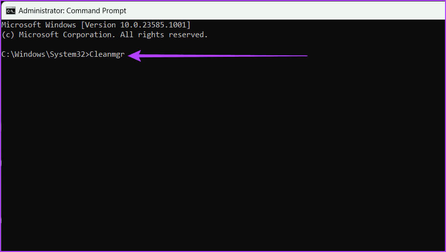 Enter-the-Cleanmgr-command-and-press-Enter كيفية إزالة الملفات غير المرغوب فيها من Windows
