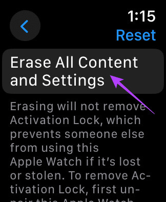 Erase-All-Content 9 طرق لإصلاح عدم عمل مكبر الصوت على Apple Watch