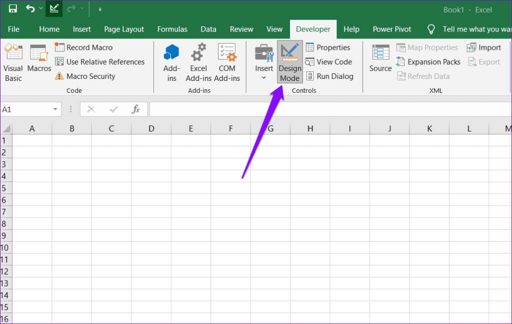 Exit-Design-Mode-in-Excel-1024x649-1 أفضل 6 إصلاحات لخطأ "المرجع غير صالح" في Microsoft Excel على Windows