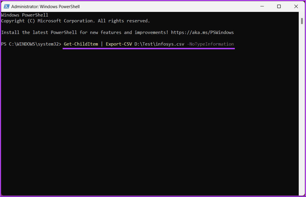 Export-Command-Prompt-and-PowerShell-Output-to-File_2 كيفية تصدير موجه الأوامر ومخرجات PowerShell إلى ملف