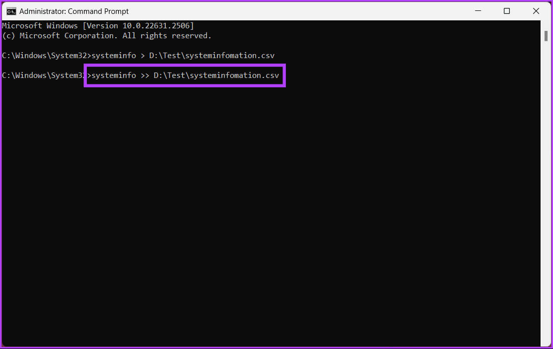 Export-Command-Prompt-and-PowerShell-Output-to-File_6 كيفية تصدير موجه الأوامر ومخرجات PowerShell إلى ملف