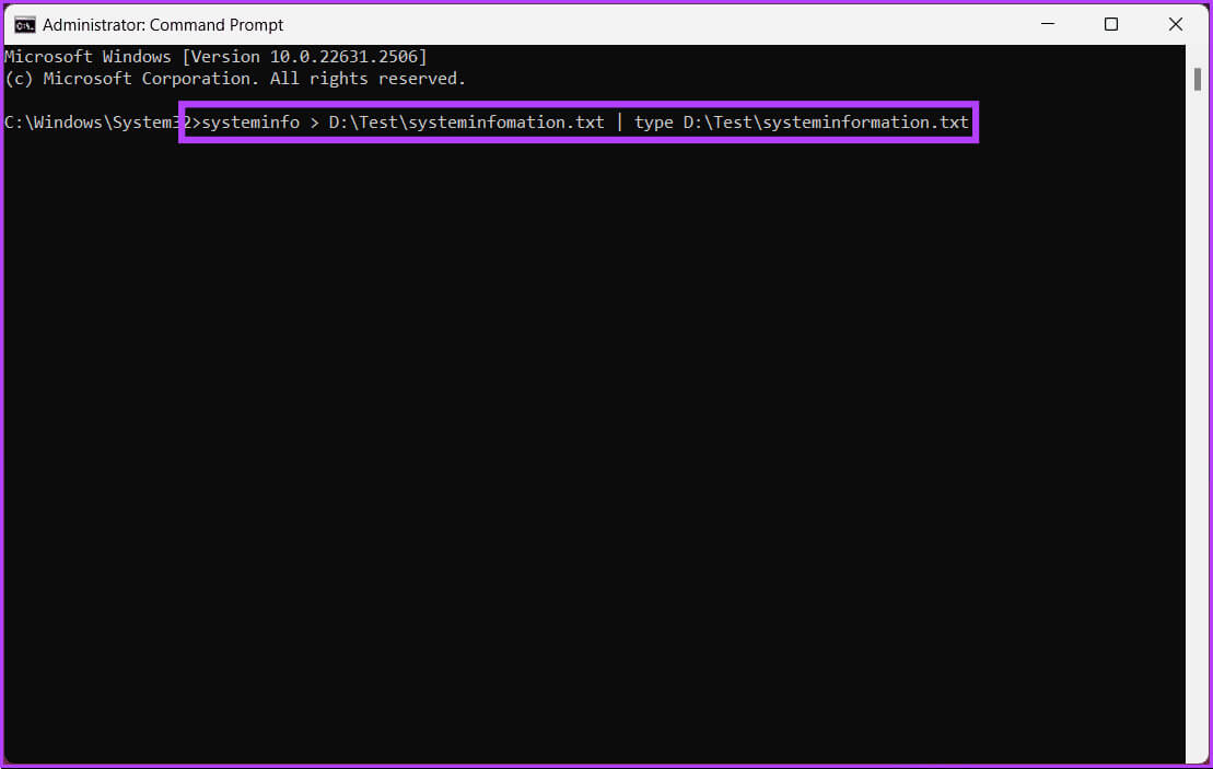 Export-Command-Prompt-and-PowerShell-Output-to-File_7 كيفية تصدير موجه الأوامر ومخرجات PowerShell إلى ملف
