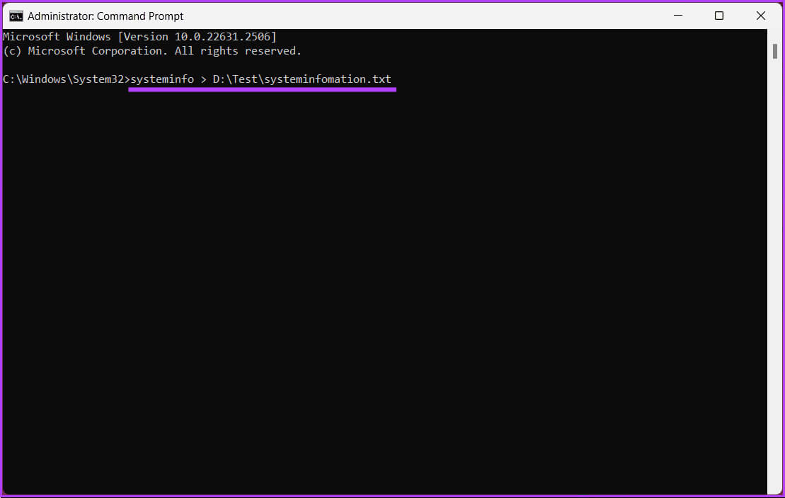 Export-Command-Prompt-and-PowerShell-Output-to-File_9 كيفية تصدير موجه الأوامر ومخرجات PowerShell إلى ملف