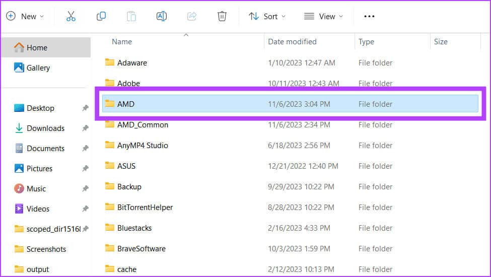 Head-to-the-AMD-folder 11 إصلاحًا لعدم عمل برنامج AMD Adrenalin أو فتحه