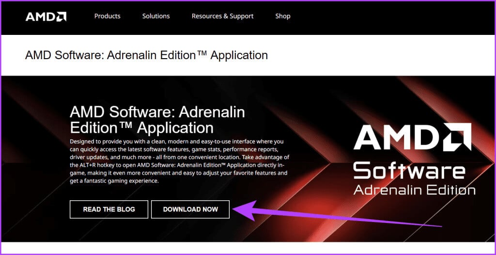 Head-to-the-AMD-website-download-the-latest-Radeon-software-and-run-the-installer-1024x526-1 11 إصلاحًا لعدم عمل برنامج AMD Adrenalin أو فتحه