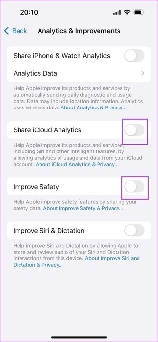 ما هي بيانات iPhone Analytics وكيفية تمكينها أو تعطيلها - %categories