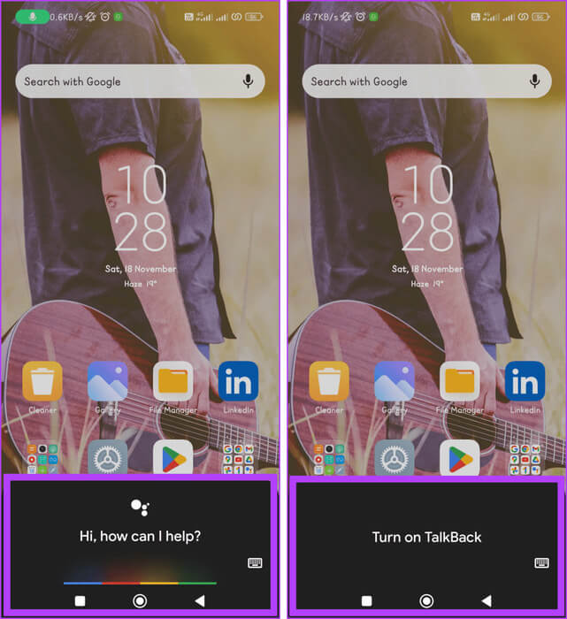 Launch-the-Google-Assistant-by-saying-Hey-Google-and-command-to-turn-on-or-off-TalkBack-937x1024-1 كيفية تشغيل أو تعطيل TalkBack على Android