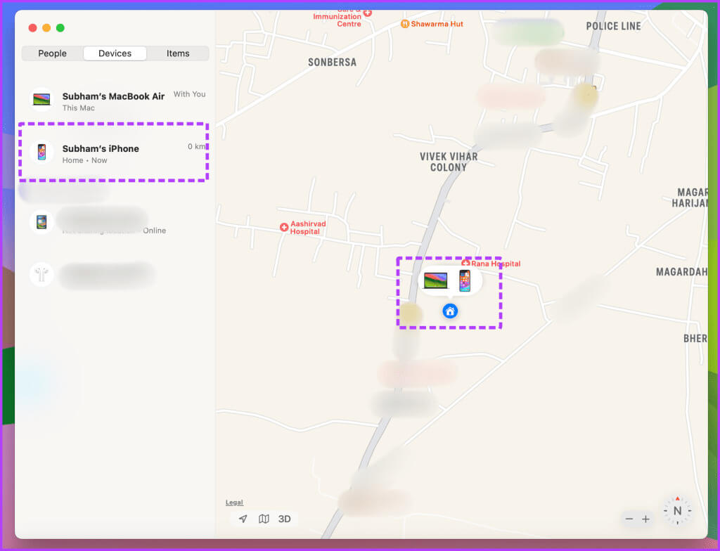 Locate-iPhone-in-Find-My-app-on-Mac-1024x784-1 ماذا تفعل في حالة سرقة أو فقدان جهاز iPhone: دليل كامل