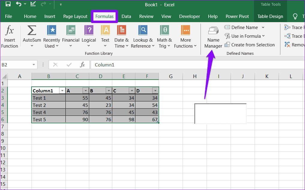 Name-Manager-in-Excel أفضل 6 إصلاحات لخطأ "المرجع غير صالح" في Microsoft Excel على Windows