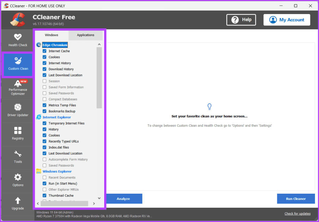 Navigate-to-the-Custom-Clean-section-and-check-the-boxes-next-to-the-things-you-want-to-remove-1024x713-1 كيفية إزالة الملفات غير المرغوب فيها من Windows