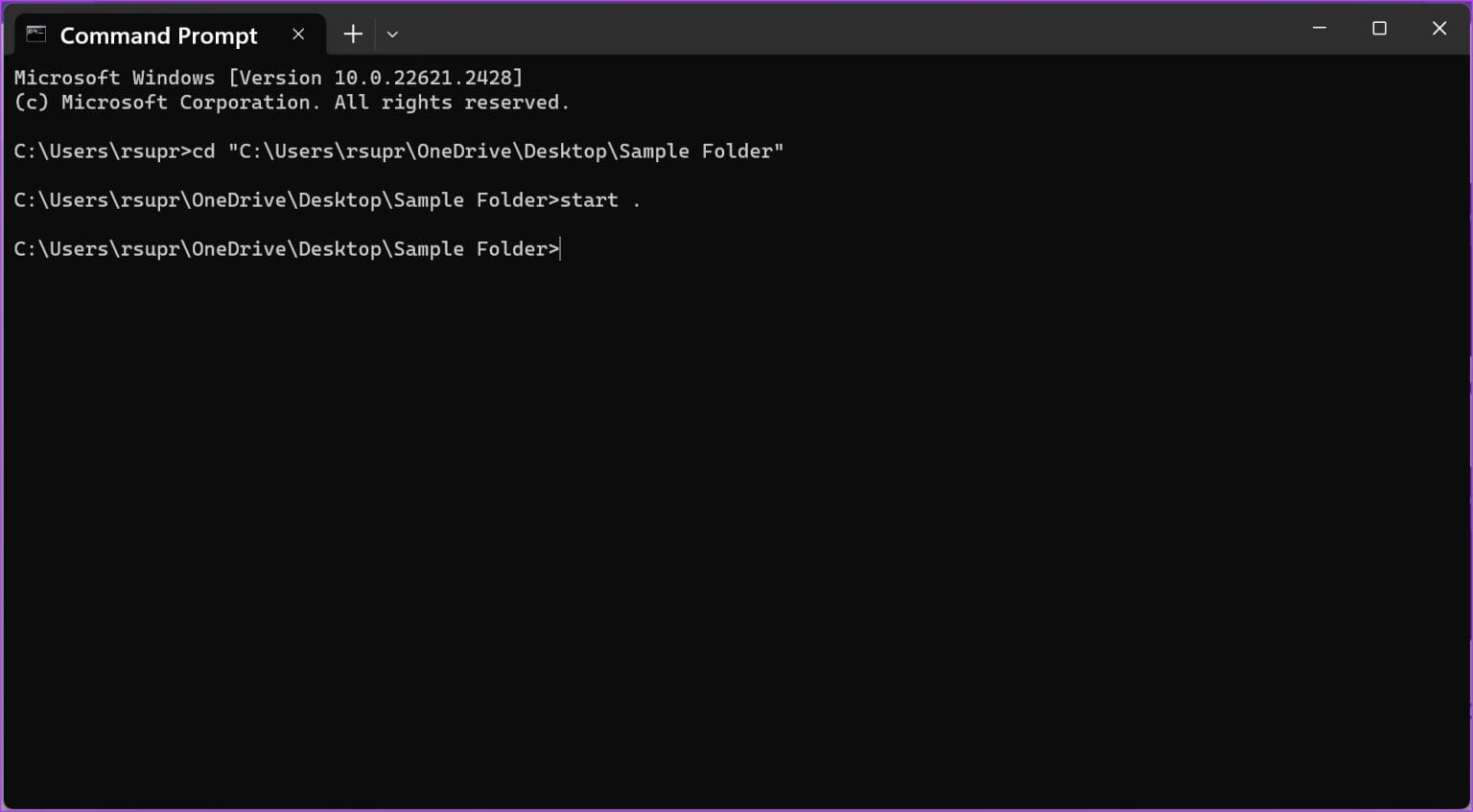 Open-Folder-1536x847-1 كيفية فتح الملفات والمجلدات في CMD على Windows
