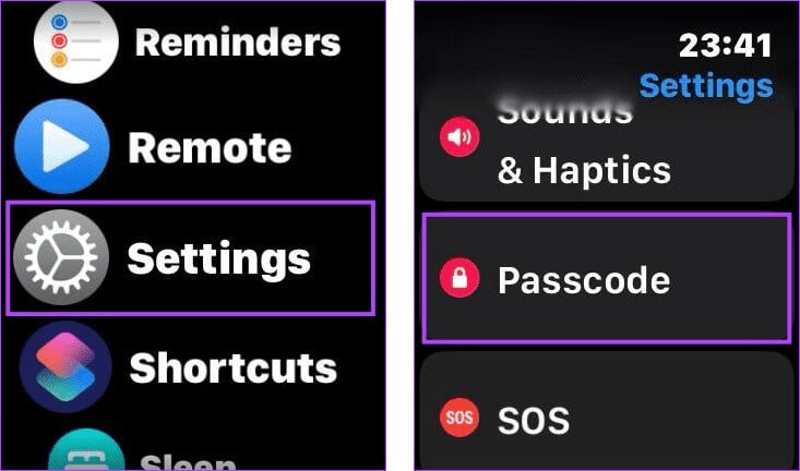 Open-Passcode-settings-2 كيفية تعيين أو تغيير رمز مرور Apple Watch