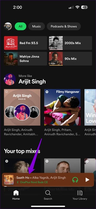 Open-Spotify-Music-Player-473x1024-1 أفضل 8 إصلاحات لبدء تشغيل Spotify من تلقاء نفسه على Android وiPhone