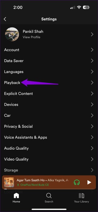 Open-Spotify-Playback-Settings-473x1024-1 أفضل 8 إصلاحات لبدء تشغيل Spotify من تلقاء نفسه على Android وiPhone