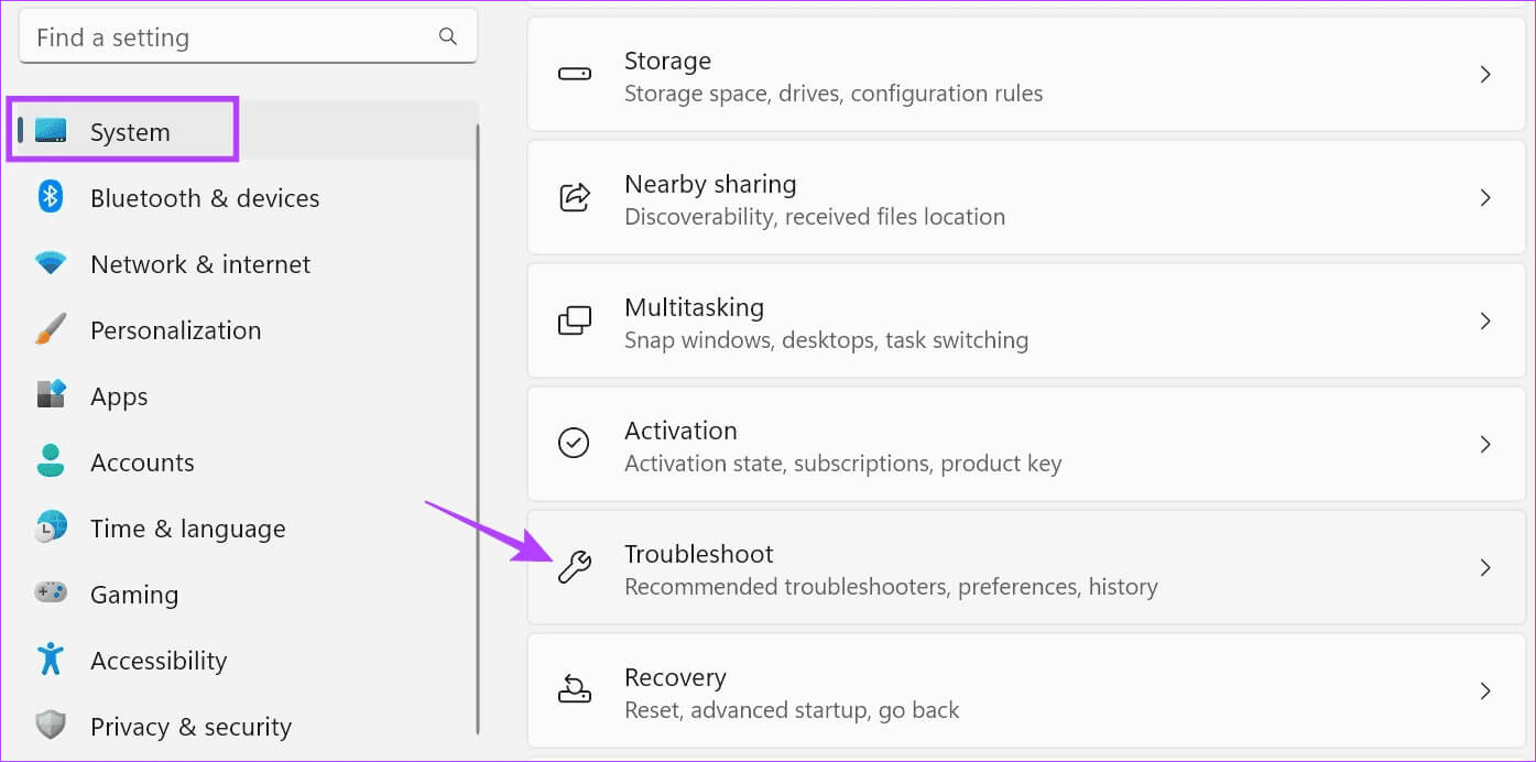 Open-Windows-troubleshooter-2 9 طرق لإصلاح إظهار الكاميرا لشاشة سوداء على Windows 11