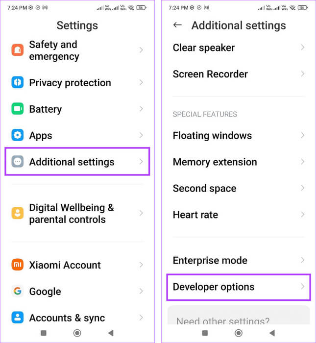 Open-developer-options-settings كيفية تعطيل أجهزة استشعار هواتف Android ولماذا يجب عليك القيام بذلك
