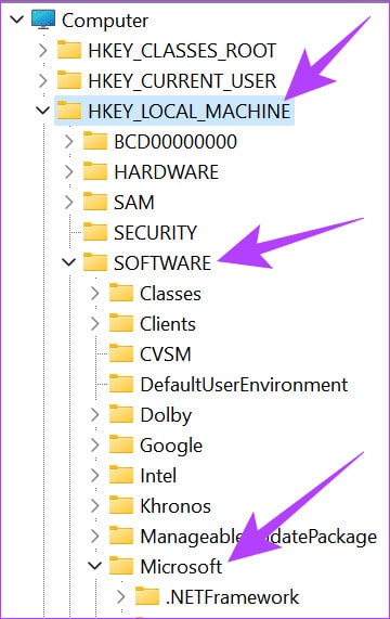 Open-folders-inside-local-machine-software-and-then-choose-Microsoft 9 طرق لإصلاح رمز خطأ Microsoft Office 147-0