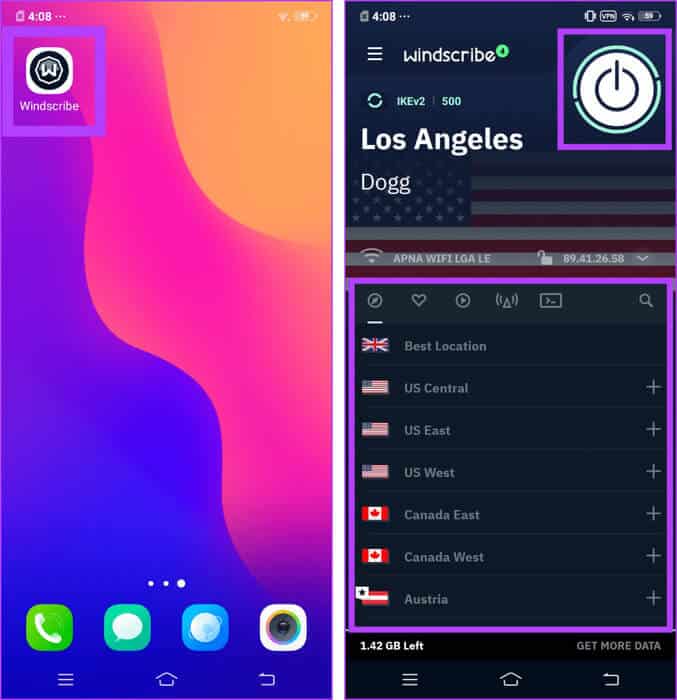Open-your-VPN-app-choose-the-country-you-want-access-to-and-connect-the-VPN-991x1024-1 كيفية تغيير بلدك أو منطقتك في Google Play Store