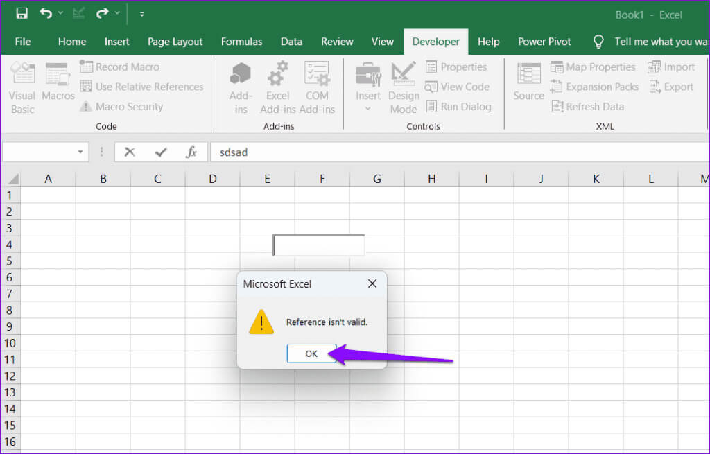 Reference-Is-Not-Valid-Error-1024x655-1 أفضل 6 إصلاحات لخطأ "المرجع غير صالح" في Microsoft Excel على Windows