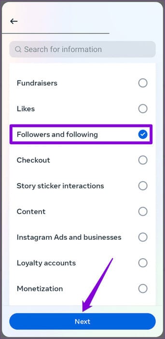 Request-Information-About-Followers-and-Following-on-Instagram-500x1024-1 كيفية عرض طلبات الصداقة المرسلة على Facebook و Instagram
