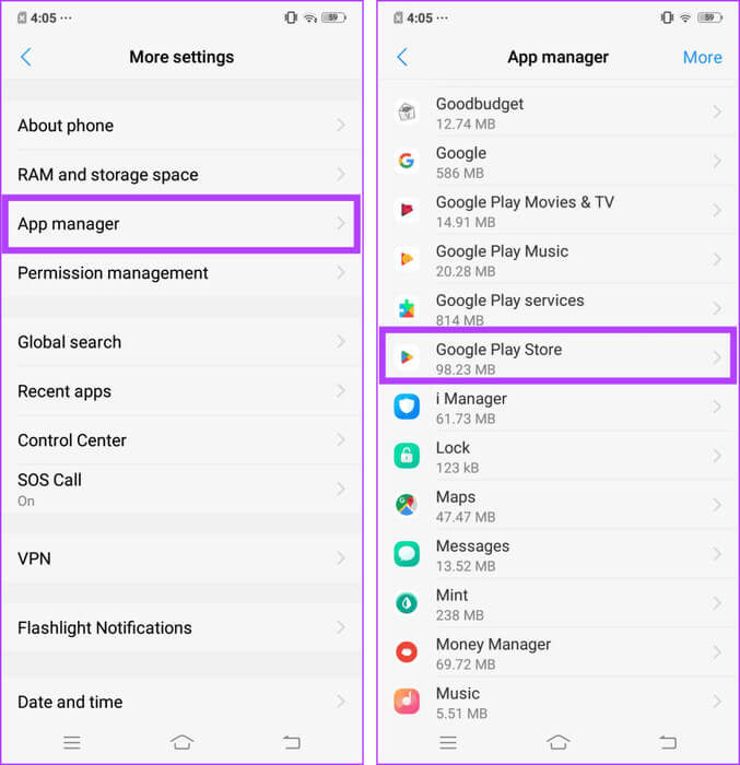 Select-App-manager-and-go-to-the-Google-Play-Store-991x1024-1 كيفية تغيير بلدك أو منطقتك في Google Play Store