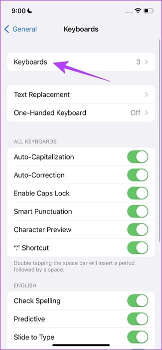 Select-Keyboards كيفية تغيير اللغة على Apple Watch