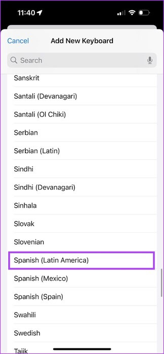 Select-New-Keyboard كيفية تغيير اللغة على Apple Watch