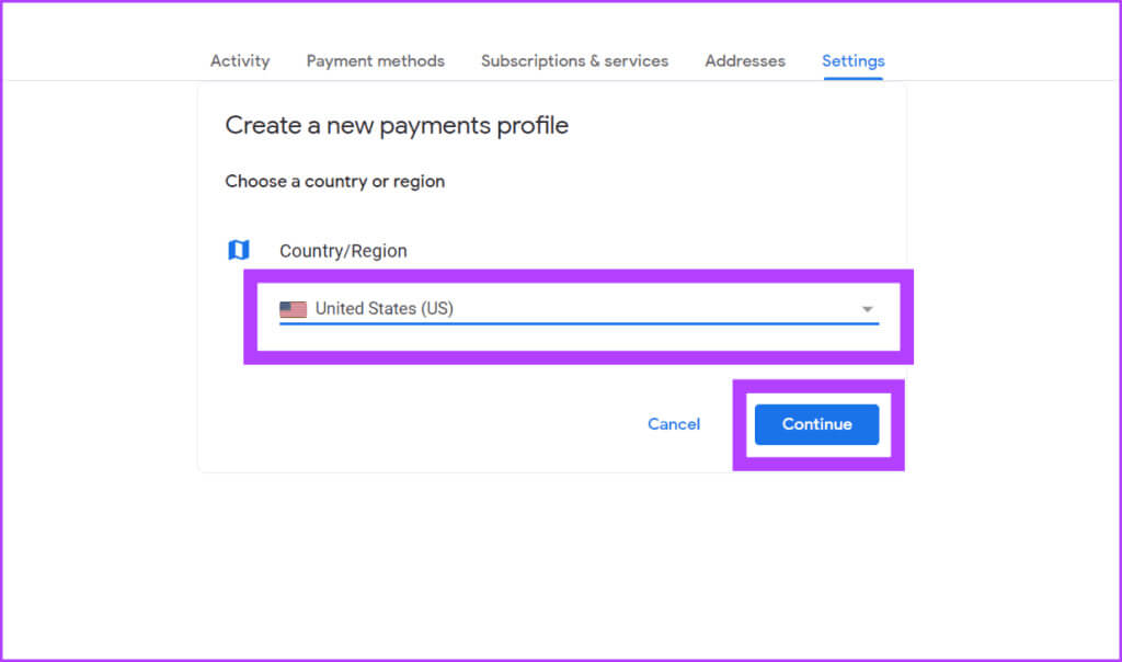 Select-a-country-from-the-dropdown-menu-and-click-Continue-1024x604-1 كيفية تغيير بلدك أو منطقتك في Google Play Store