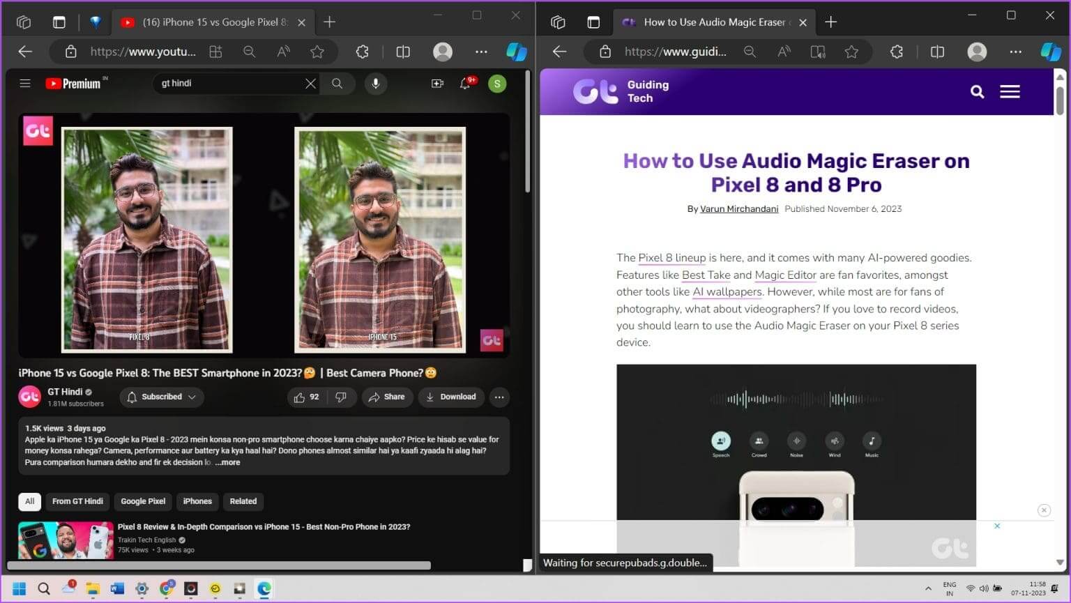 Snap-Layouts-in-Windows-1536x865-1 كيفية تشغيل صورة داخل صورة على Microsoft Edge