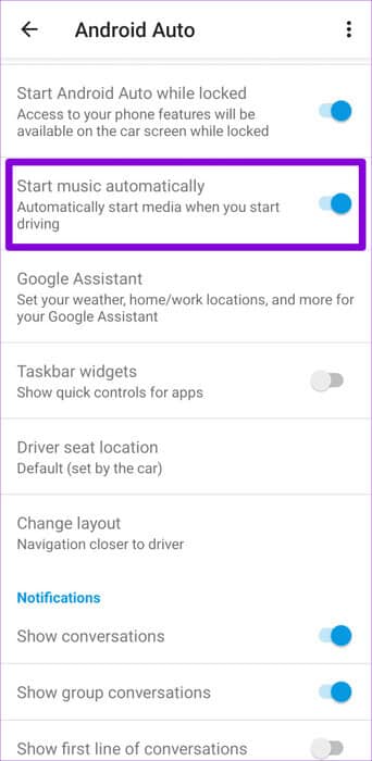 Stop-Android-Auto-From-Playing-Music-on-Android-500x1024-1 أفضل 8 إصلاحات لبدء تشغيل Spotify من تلقاء نفسه على Android وiPhone