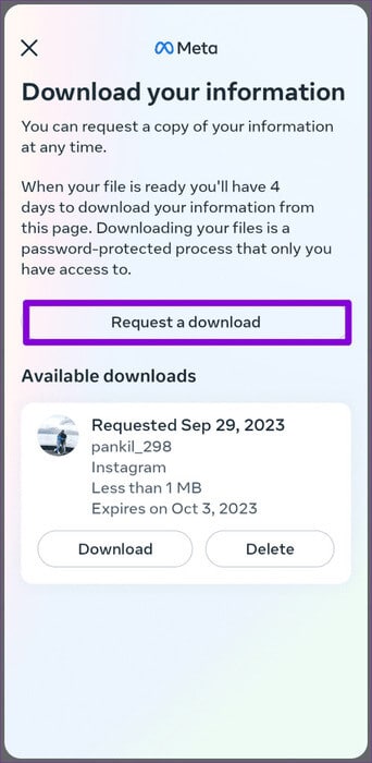 Submit-a-Request-for-Account-Information-on-Instagram-500x1024-1 كيفية عرض طلبات الصداقة المرسلة على Facebook و Instagram